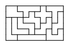 12 pentominoes tile a 6 by 10 rectangle